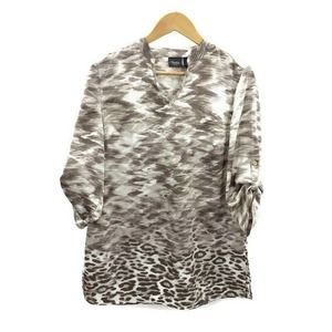 Traveler's Chico's Animal Print Tunic Size S